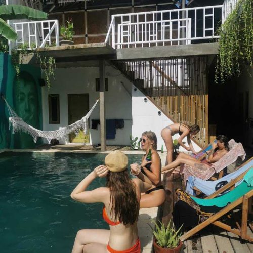 Tipsea Turtle, hostel, pool, great vibe
